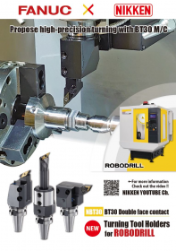 TURNING TOOL HOLDERS & ULTRA HIGH-SPEED DD TABLE FOR FANUC ROBODRILL